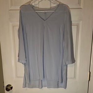 Women's  Light Blue V-Neck Top / Coverup
